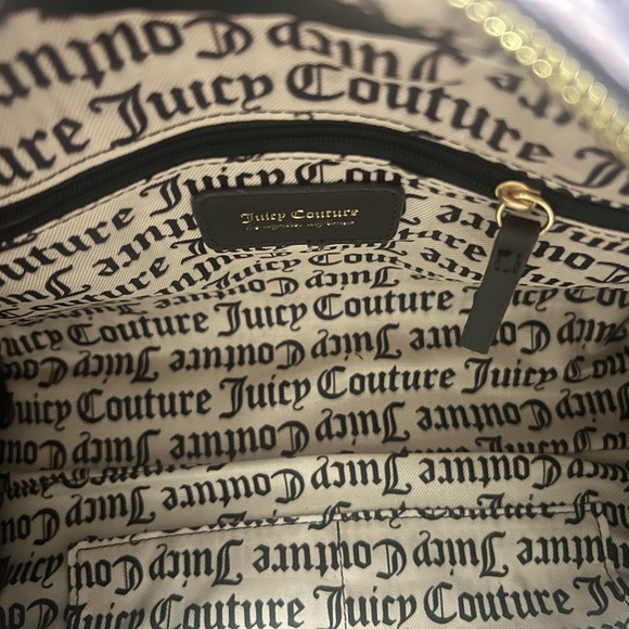 Juicy Couture bowler bag purple with chocolate trim. - Picture 5 of 5